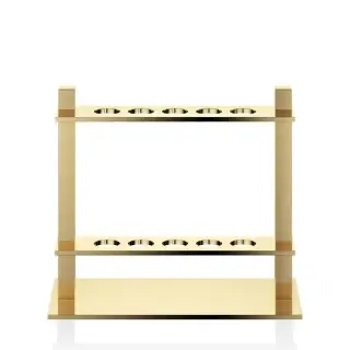 Decor Walther DW 330 Держатель для зубных щёток 15x7x13.5см, настольный, цвет: золото