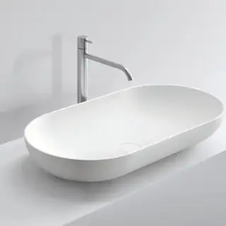 NOORTH milldue edition Раковина 81х42х13 см, без отв., накладная, цвет: белый