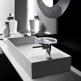 Laufen Kartell Раковина-чаша 75х35х12 см, без отв., без перелива, цвет: белый