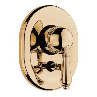 Nicolazzi El Capitan Встраиваемый смеситель для душа с переключением, 2 источника, цвет: золото 24к