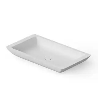 Dea Design Washbasins Раковина 80х45х10.5см., накладная, без отв., Solid Surface, цвет: White №18