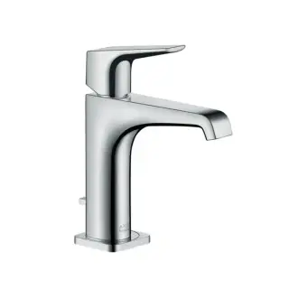 Axor Citterio E, Смеситель для раковины, однорычажный, с рычаговой рукояткой и сливным гарнитуром, цвет: хром