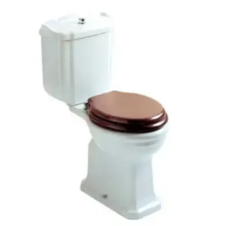 Globo Paestum Унитаз моноблок 67х38см, слив универсальный, бачком и механизмом, цвет: белый/бронза