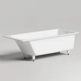 Salini Cascata kit Встраиваемая ванна 179x79x60см, донный клапан, материал: S-Stone, цвет: белый матовый