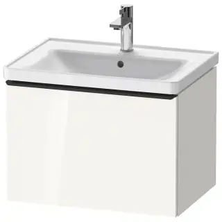 Duravit D-Neo Тумбочка подвесная 63х44x45.2см., раковина, 1 ящик, цвет: белый высокоглянцевый