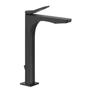 Gessi Rilievo Смеситель для раковины на 1 отв. с донным клапаном h=297мм, излив 154мм , цвет: black XL