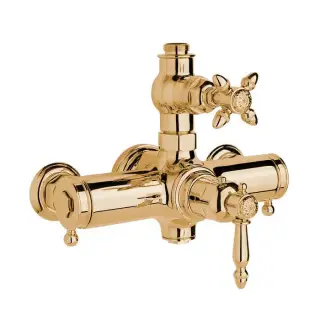 Nicolazzi Termostatico Термостатический смеситель, вывод сверху 3/4, цвет: золото 24к