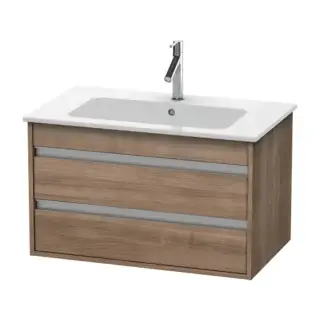 Duravit Ketho Тумба подвесная, 80x47.5х48см., с раковиной, с 2 выдв.ящиками, цвет: тичинская вишня