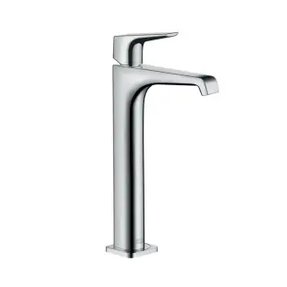 Axor Citterio E, Смеситель для раковины в форметаза 280, однорычажный,с рычаговой рукояткой,неперекрываемый сливнойгарнитур, цвет: хром