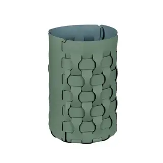 ADJ Корзина для мусора Dubai, D22xH35 см., цвет: эвкалипт/небесный