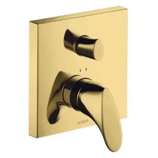 Axor Starck Organic Смеситель для ванны, встраиваемый, с переключателем на 2 потока, цвет: полированное золото