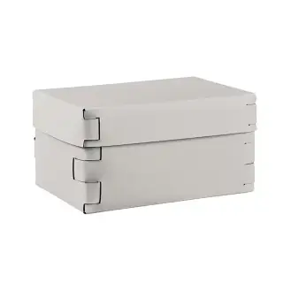 ADJ Коробка Snob, 25x15xH13,5 см., цвет: устричный/пепельная роза