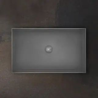 Gessi 316 Раковина 60x35 см, без отв., для установки на столешницу, без перелива, нержавеющая сталь, цвет: Steel Brushed