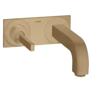 Axor Citterio Смеситель для раковины 220, встраиваемый, излив: 22см., цвет: шлифованная бронза