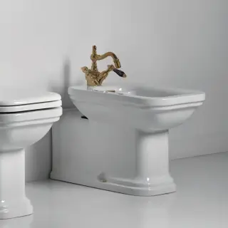 Kerasan Waldorf Биде напольное, 65х37см с 1 отв., удлиненное 