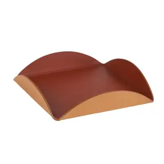 Colombo Adj Подставка для сервировки настольная, 35x35 см, цвет: бордо/коньяк