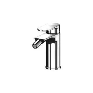 Gattoni H2Omix7000 Смеситель для биде, на 1 отв., с донным клапаном, излив 113.3 мм, цвет: хром