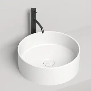 Salini Armonia Раковина накладная 45х45х15cм, без отв., без перелива, S-Sense, цвет: белый глянцевый