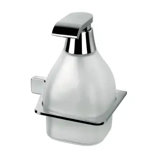 Colombo Alize Дозатор для жидкого мыла, DX, подвесной, цвет: хром/матовое стекло