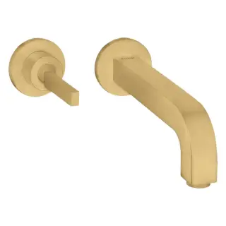Axor Citterio Смеситель для раковины 220, встраиваемый, излив: 22см., цвет: шлифованное золото