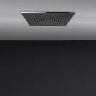 Gessi Minimali Душевая система 35х35см., встраиваемая в потолок, с функцией тропический ливень/водопад/распыление, цвет: Mirror Steel