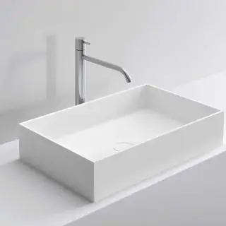 NOORTH milldue edition Раковина 63х38х14.2 см, без отв., накладная, цвет: белый