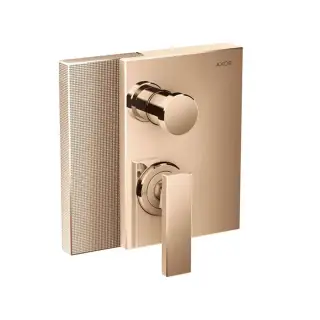 Axor Edge Смеситель для ванны, встраиваемый, алмазная огранка, внешняя часть, цвет: красное золото