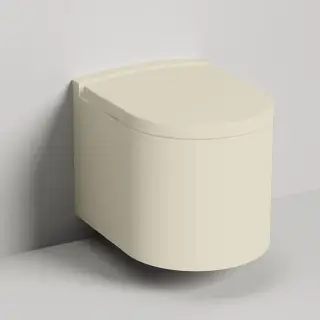 Salini Gemelli Унитаз подвесной 530х410х420 мм, материал S-Stone матовый, внутри керамика, крышка микролифт, цвет RAL 1013