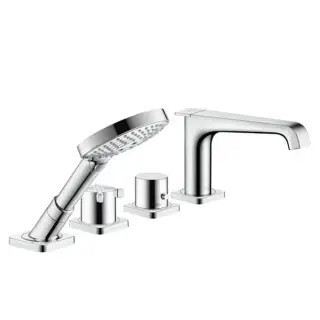 Axor Citterio E Смеситель на край ванны, на 4 отверстия, с термостатом, внешняя часть, цвет: хром