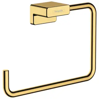 Hansgrohe AddStoris Полотенцедержатель 18.9см., кольцо, цвет: полированное золото