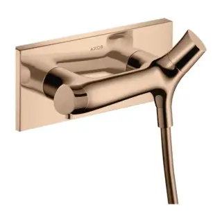 Axor Starck Organic Смеситель для душа, термостатический, настенный, цвет: полированное красное золото