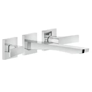 Gessi Rilievo Встраиваемый смеситель для раковины на 3 отв, с изливом 213мм, внешняя часть, цвет: хром