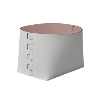 ADJ Корзина Helena, 35x30xH26 см., цвет: устричный/пепельная роза