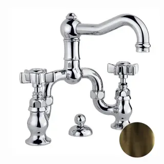 Nicolazzi Dames Anglaises Смеситель для раковины на 3 отверстия, с донным клапаном, цвет: тёмная бронза