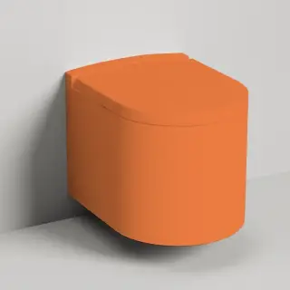 Salini Gemelli Унитаз подвесной 530х410х420 мм, материал S-Stone матовый, внутри керамика, крышка микролифт, цвет RAL 2003