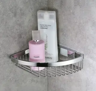 Colombo Angolari Полка для ванной 19х16x6см, угловая, цвет: хром