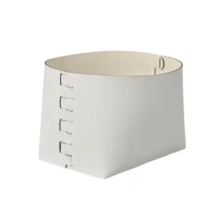 ADJ Корзина Helena, 35x30xH26 см., цвет: белый/панна котта