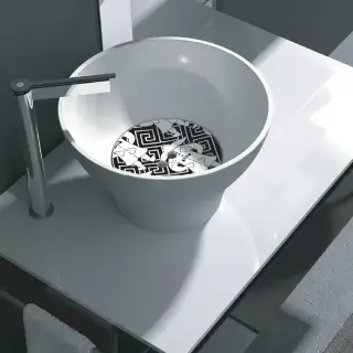 Kerasan Deco Hurricane Раковина 40x23 см, без отв., цвет: белый