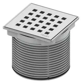 TECEdrainpoint S quadratum Декоративная решетка 100х100 мм с монтажым элементом, сталь