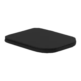 Simas Henges Сиденье для унитаза, быстросъемное, с микролифтом, цвет: nero matt/хром