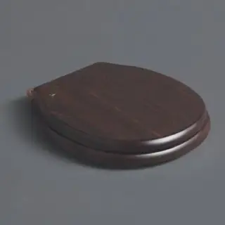 SIMAS Londra Сиденье для подвесного унитаза, дерево, цвет орех, петли - бронза