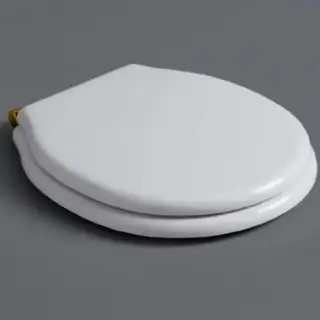 SIMAS Londra Сиденье для напольного унитаза, белый петли золото