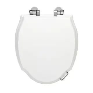 Devon&Devon New Etoile Сиденье для унитаза из мдф, цвет: белый лакированный/петли хром (микролифт)