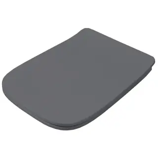 Artceram A16 Крышка с сиденьем Slim для унитаза, механизм soft-close, цвет blu denim/хром
