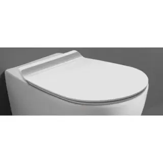 Simas Bormio Сиденье для унитаза, микролифт, цвет: белый/хром