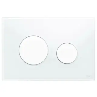 TECEloop Панель смыва, стекло белое, клавиши белые