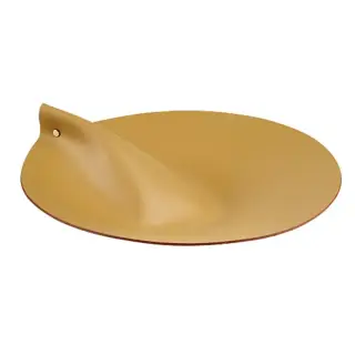 Colombo Adj Крышка для круглой корзины, D40 см, цвет: горчичный/оливковый