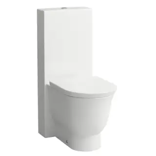 Laufen New Classic Унитаз моноблок безободковый 70х37х44см, выпуск универсальный, цвет: белый