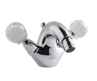 Смеситель для биде Carlo Frattini Elizabeth Chic F5092/2CCR хром/стекло