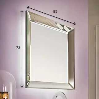 Зеркало для ванной Arbi TRAY S139 led алюминий